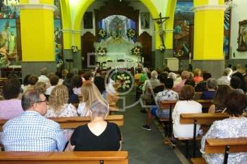 La Virgen de las Nieves estrena himno en el 75 aniversario de la Parroquia de Lomo Magullo (Foto TA)